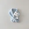 Bufanda Infantil Qiunan Otoño e Invierno Linda Bufanda de Felpa de Gatito Bufanda Cálida a Prueba de Viento para Cuello de Niña Bebé