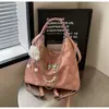 Mochila Transfronteriza Bolso de Diseño para Mujer Bolso Tote de Mezclilla de Alta Gama Gran Capacidad Mochila Multifuncional de un Solo Hombro Cruzado