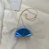 Primavera 2026 Nuevo Estilo Europeo y Americano Personalizado Forma de Abanico Acrílico Bolso de Noche con Cadena Bolso de Hombro Elegante