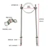 Acessórios para grampo de tubo com haste roscada de aço inoxidável de 30 cm, suporte de tubo, suporte de tubo de aço inoxidável 304, suporte de fixação de tubo