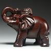 Par de Enfeites de Elefante em Ébano Esculpido para Decoração de Casa, Sala de Estar, Escritório, Loja e Entrada