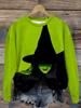 Suéter informal de manga larga con capucha para mujer, estilo bruja mala mágica de Halloween, europeo y americano, estación independiente transfronteriza