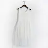 Versión coreana al por mayor del nuevo vestido de malla de color liso de primavera 2019 talla grande para mujer vestido tipo chaleco de modal lista del día