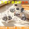 Pegatinas Transparentes Creativas Estilo Ins Culturales y Creativas de Anime para Niños, Pegatinas Decorativas 2D de Alto Valor para Diarios