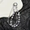 Nueva Cadena para Teléfono de Aleación de Cristal con Poni y Correa de Muñeca de Perla, Cordón de Alta Gama para Bolsos, Doble Capa y Exquisito