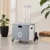Caixa de Armazenamento Plástica Dobrável Portátil para Exterior Yide com Tampa Integrada, Não Requer Montagem, Caixa de Armazenamento Pequena com Rodinhas para Entrega Expressa