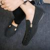 Sapatos Doug Outono Masculino Estilo Coreano Moda Macio Sola Velha Pequim Pano Sapatos Respirável Preguiçoso Slip-on Casual Dirigindo Sapatos Da Moda