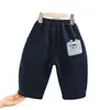 Pantalones para niño con forro polar, engrosados para invierno, nuevo modelo 2026, forro polar integrado para niños, pantalones casuales a cuadros estilo coreano para niños pequeños, modernos