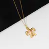Collar Dinámico de Estrella Transfronterizo para Mujer, Estilo Ins Estudiante Nicho Hueco Doble Estrella, Regalo para Mejor Amiga, Colgante de Zirconia Cruz