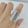 Anillo Vintage de Granate Pixiu para Hombre, Anillo Individual para Hombre de Plata Anti-Taiwanes con Sutra del Corazón, Anillo Abierto Dorado con Sapo de Corindón Rojo