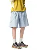 Pantalones Cortos Diagonal Rayados de Gama Alta para Hombre, Ropa Casual de Verano, Marca de Tendencia, Elegantes Pantalones Cortos de Cinco Puntos de Longitud Media, Nuevo Estilo de Verano 2026 Pantalones Cortos Grandes para Hombre
