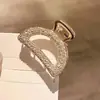 Novo Presilha de Cabelo Eletrodepositada de Liga Estilo Coreano, Grampo Simples Moderno para Mulheres, Presilha Elegante de Alta Qualidade da Moda para Franja