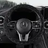 Cubierta de Volante de Coche a Cuadros al por Mayor Transfronteriza, Patrón de Tablero de Ajedrez, Universal para Todas las Estaciones, Nueva Cubierta sin Anillo Interior, Cubierta con Banda Elástica