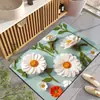 Alfombrilla de baño con efecto 3D, resistente a las manchas, secado rápido, alfombrilla absorbente de agua para la entrada del baño, alfombrilla de tierra de diatomeas de secado rápido para el baño, Transfronterizo