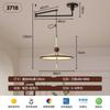 Lustre de Restaurante Estilo Retrô Francês Meio do Século 20 2025 Novo Americano High-End Braço Móvel Lustre de Mesa de Jantar