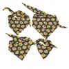 Bandana de Halloween para Mascota con Estampado de Calabaza y Fantasma por Ambos Lados, Babero para Perro, Bufanda Decorativa Festiva para Gato
