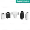 Adaptador Extensor de Cable de Red Conector Pan Shield a Conector RJ45 Red Gigabit Doble Paso Adaptador de Banda Ancha Paso a Paso