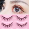 Pestañas postizas japonesas Barbie afiladas con forma de cruz natural, imitación de girasol, W-7, tallo duro, pestañas superiores, pestañas postizas