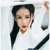 Estilo Tradicional Chino Velos de Hada Cortina Hanfu Sombrero Accesorio Elegante Cubre Rostro en Stock Cosplay Plegado