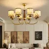 Nueva Luz Principal para Sala de Estar Estampada Estética Estilo Chino Dinastía Song, Lámpara de Dormitorio de Madera Maciza Estilo Japonés Vintage, Iluminación de Gama Alta para Comedor