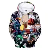 Transfronteiriço Novo Amazon Novo Super-Homem de Um Soco One punch man Solto Digital 3D Moletom com Capuz