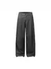 Pantalones Casuales de Pierna Ancha Nanxia Pantalones Largos Rectos Holgados para Hombre Pantalones de Vestir Versátiles Retro Estilo Old Money Pantalones Plisados para Hombre