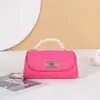 2026 Bolso Pequeño Cuadrado Acolchado Bordado Nuevo, Bolso de Hombro Tote Cruzado, Bolso de Cadena Acolchado Estampado para Mujer, Venta al por Mayor de una Pieza