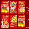 Fabricante Ruixiang 2027 Sobres Rojos Vietnamitas para el Festival de Primavera Nuevo Estilo de Dibujos Animados Creativo Año del Cabra Zodiaco Bolsas de Sobres Rojos de Año Nuevo