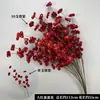 Arte Floral para Casamento Flor Vermelha Material de Fundo Decoração Ikebana Rosa Eucalipto Arranjo para Sala de Estar Interna