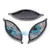 Accesorios DIY Ojo del Diablo Microincrustado de Cobre Puro Ojo Giratorio Conector Pulsera de Cuerda 30mm