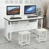 Sala de Informática da Escola Mesa de Computador Mesa de Treinamento para Sala de Aula Mesa Dupla para Computador Mesa e Cadeiras para Aula de Treinamento de Computador Mesa de Computador para Escritório