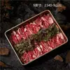 Restaurante de hot pot moderno estilo montanha, louça criativa, pratos com gelo seco para shabu-shabu de carne, travessa comercial de cogumelos e vegetais