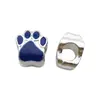 Pulseira Panjiadora Contas Gotejamento de Óleo Urso Acessórios de Pó Joias Pingente de Liga Contas com Furo Grande Pulseira DIY
