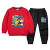 Traje de moda de otoño para niños y niñas, primavera y otoño 2022, nuevo conjunto informal de dos piezas con sudadera y pantalones elegantes para bebés.
