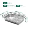 Caja Especial de Papel de Aluminio para Freidoras de Aire, Caja de Papel de Aluminio de Grado Alimenticio, Caja de Empaque Segura para Microondas para Barbacoa, Para Llevar y Cangrejos