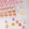 Zircón Octogonal Corte Milenio Rosa Piedra Suelta Cristal Punto Brillante Fondo Puntiagudo Diamante Zircón Colorido Accesorios para Pendientes DIY Venta al por Mayor