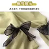 Manguitos de Hielo de Seda con Lazo Protección Solar para Mujer Manguitos de Hielo Verano Protección UV Alto Valor de Belleza Sueltos Finos Transpirables Manguitos de Mano de Burbuja