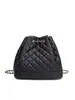 Mochila Cubo de Gran Capacidad Estilo Coreano, Diseño de Nicho, Bolso Escolar de Piel Sintética de Alta Gama, Mochila Acolchada con Cadena Estilo Chanel