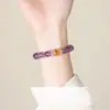 Pulseira de Ametista Natural Nove Fogo Rutilado Quartzo Rutilado Presente Pulseira Feminina Atacado