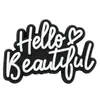 Hola Hermosos Zapatos con Agujeros Letra Accesorios para Zapatos PVC Goma Suave Flores para Zapatos Hebillas de Zapatos Accesorios Desmontables para Zapatos