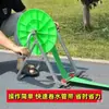Pequeño Estante de Almacenamiento para Carrete de Manguera de Bomberos de Manivela para Tuberías de Agua Agrícolas Carrete de Manguera de 1 pulgada~