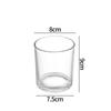 Vaso de Vidrio para Velas Color Vaso para Velas de Aromaterapia Tapa de Bambú 200ml Vaso de Vidrio Portavelas de Aromaterapia Vaso de Lado Recto Venta al por Mayor