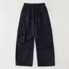 Conjunto de Moletom e Calça Cargo Listrada Falsa de Duas Peças Casual Estilo Coreano Novo para Meninas Mais Velhas - Primavera e Outono 2026