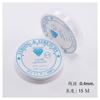 Línea de Pesca de Cristal Blanco Transparente Cordón Elástico Línea para Joyería Línea para Cuentas Budistas Accesorios para Joyería DIY Material para Ensartar Joyas