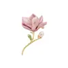 Estilo Chino Elegante y Exquisito Broche de Magnolia Nueva Moda Elegante Broche de Flor Retro Bandera Dinastía Han Accesorios de Ramillete