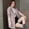 Rompevientos para mujer de longitud media 2025 primavera y otoño moda coreana nueva parte superior casual para mujer tops verde militar talla grande