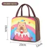 Nueva bolsa de almuerzo de dibujos animados, venta directa de fábrica, bolsa de almuerzo para niños, bolsa térmica de animales, bolsa térmica para lonchera, transfronterizo