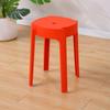 Moda Escandinava Taburete Redondo Plástico Engrosado Taburete para Adultos Apilable Banco para Mesa de Comedor Silla para el Hogar Taburete de Repuesto Taburete Alto