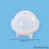 Molde de silicona para hacer bolas de chicle de cristal con forma de planeta, adorno de bricolaje, flor seca, espejo alto, adornos de hemisferio