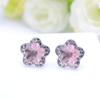 Estilo coreano / estilo coreano brincos tridimensionais em forma de diamante em forma de flor estrelada brincos de resina pregos de plástico